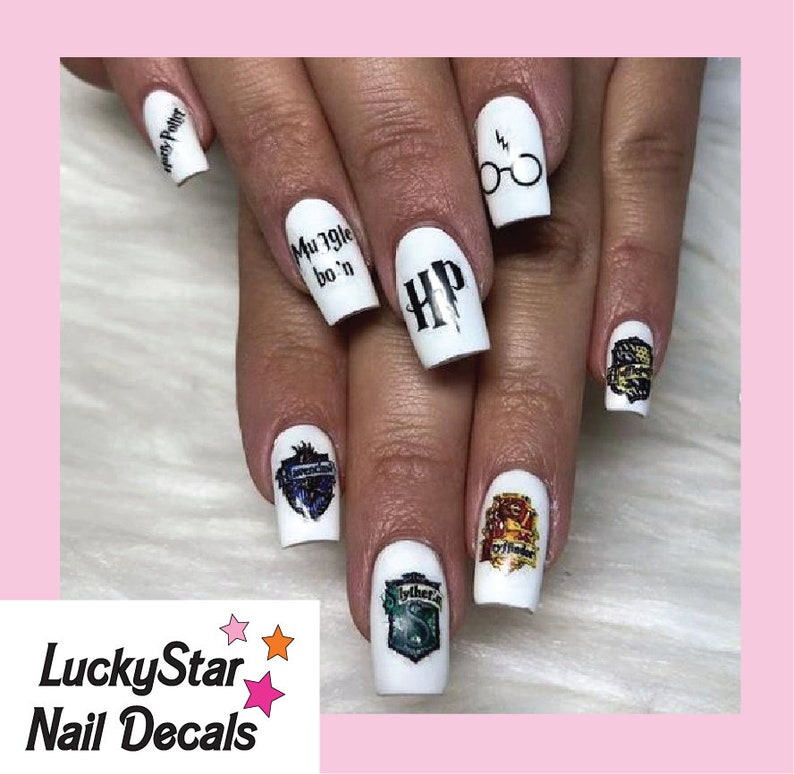 Custom Nail Decals Nail Tattoos Art Photo Set of 20 Custom Nail Decals Your Design or Idea image 7