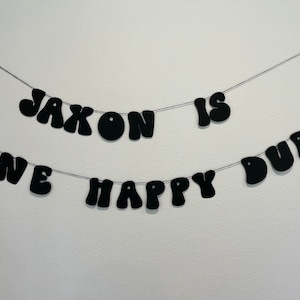 Custom One Happy Dude Birthday Banner, One Happy Dude Birthday Decor, Party Decor, Smiley Face Decor, One Cool Dude, Kids Birthday Decor
