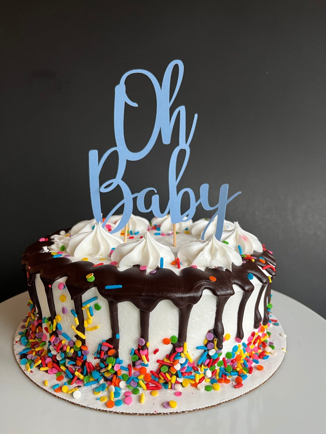 Oh Baby Cake Topper, Baby Shower Cake Topper, Oh Baby Decor, Baby