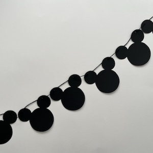 Mickey Mouse Banner, Modern Mickey Mouse Decor, Disney Birthday Banner, Minimalist Mickey Banner, Disney Decorations, Mickey Mouse Birthday