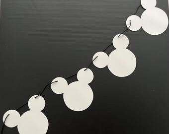 Mickey Mouse Banner, Modern Mickey Mouse Decor, Disney Birthday Banner, Minimalist Mickey Banner, Disney Decorations, Mickey Mouse Birthday