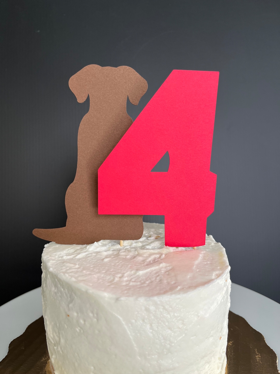 Lets Pawty Dog Cake Topper Dog Birthday Cake Topper Cake Etsy