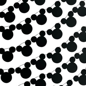 Mickey Mouse Banner, Modern Mickey Mouse Decor, Disney Birthday Banner, Minimalist Mickey Banner, Disney Decorations, Mickey Mouse Birthday