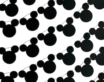 Banner di Topolino, decorazioni moderne di Topolino, banner di compleanno Disney, banner minimalista di Topolino, decorazioni Disney, compleanno di Topolino