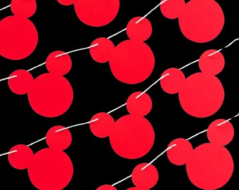 Faixa do Mickey Mouse, Decoração moderna do Mickey Mouse, Faixa de aniversário da Disney, Faixa minimalista do Mickey, Decorações da Disney, Aniversário do Mickey Mouse