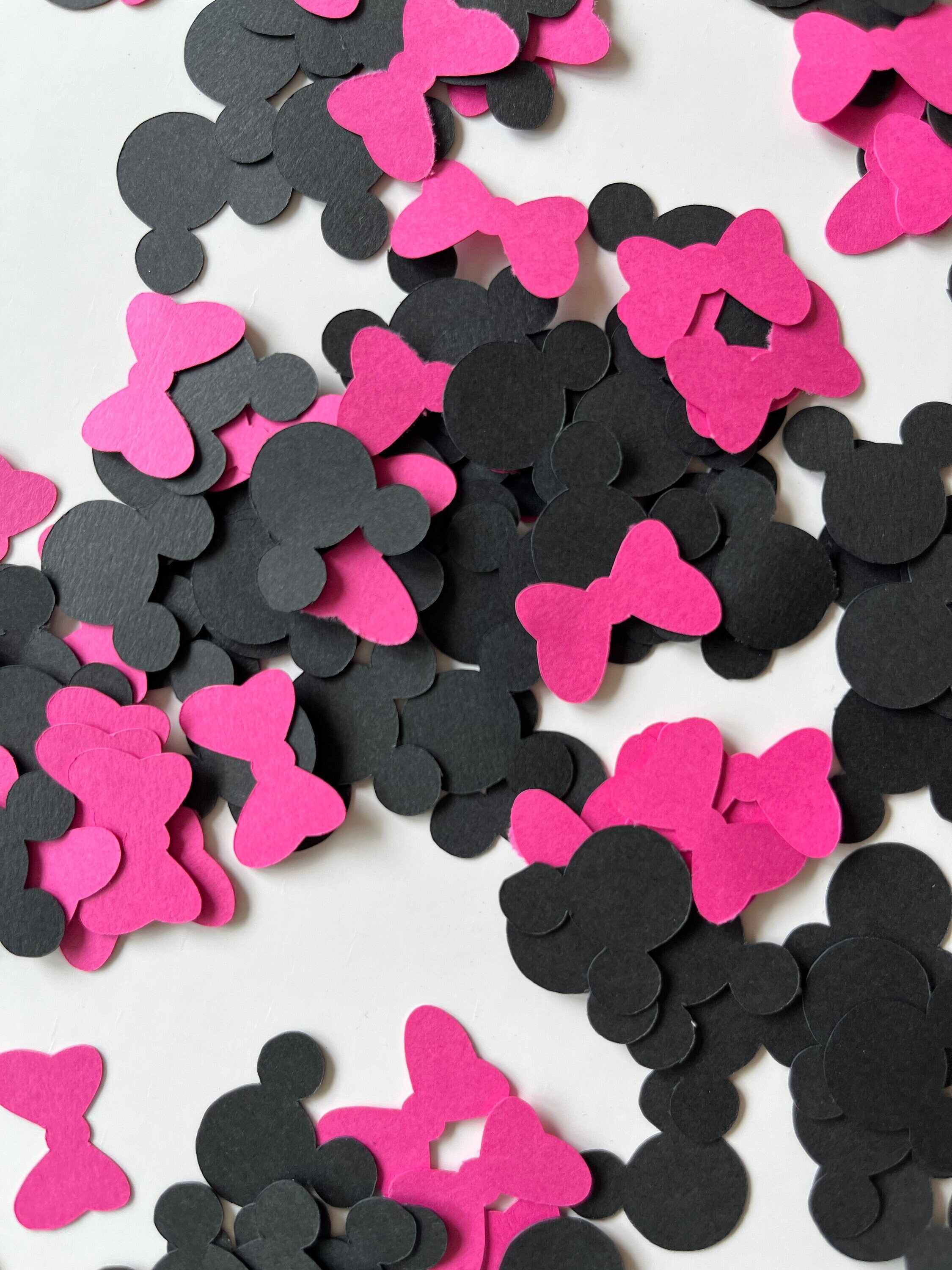 Minnie Mouse Confetti Table Confetti Disney Birthday Decor First Birthday Monochrome Decorations Minnie Mouse Party Minnie