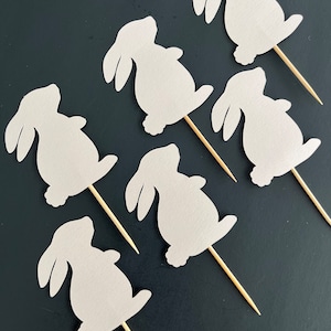 Some Bunny is One Cupcake Toppers, Bunny Cupcake Toppers, Party Decorations, Birthday Party Decor, Bunny Decor, Easter Decorations SET of 12