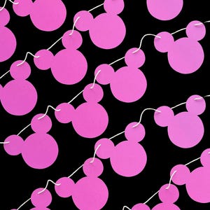 Mickey Mouse Banner, Modern Mickey Mouse Decor, Disney Birthday Banner, Minimalist Mickey Banner, Disney Decorations, Mickey Mouse Birthday