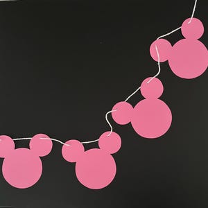 Mickey Mouse Banner, Modern Mickey Mouse Decor, Disney Birthday Banner, Minimalist Mickey Banner, Disney Decorations, Mickey Mouse Birthday