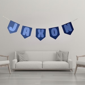 Custom Name Banner, Name Pennant Banner, Nursery Decor, Playroom Decor, Classroom Decor, Kids Room Decor, Pennant Name Banner, Letter Banner