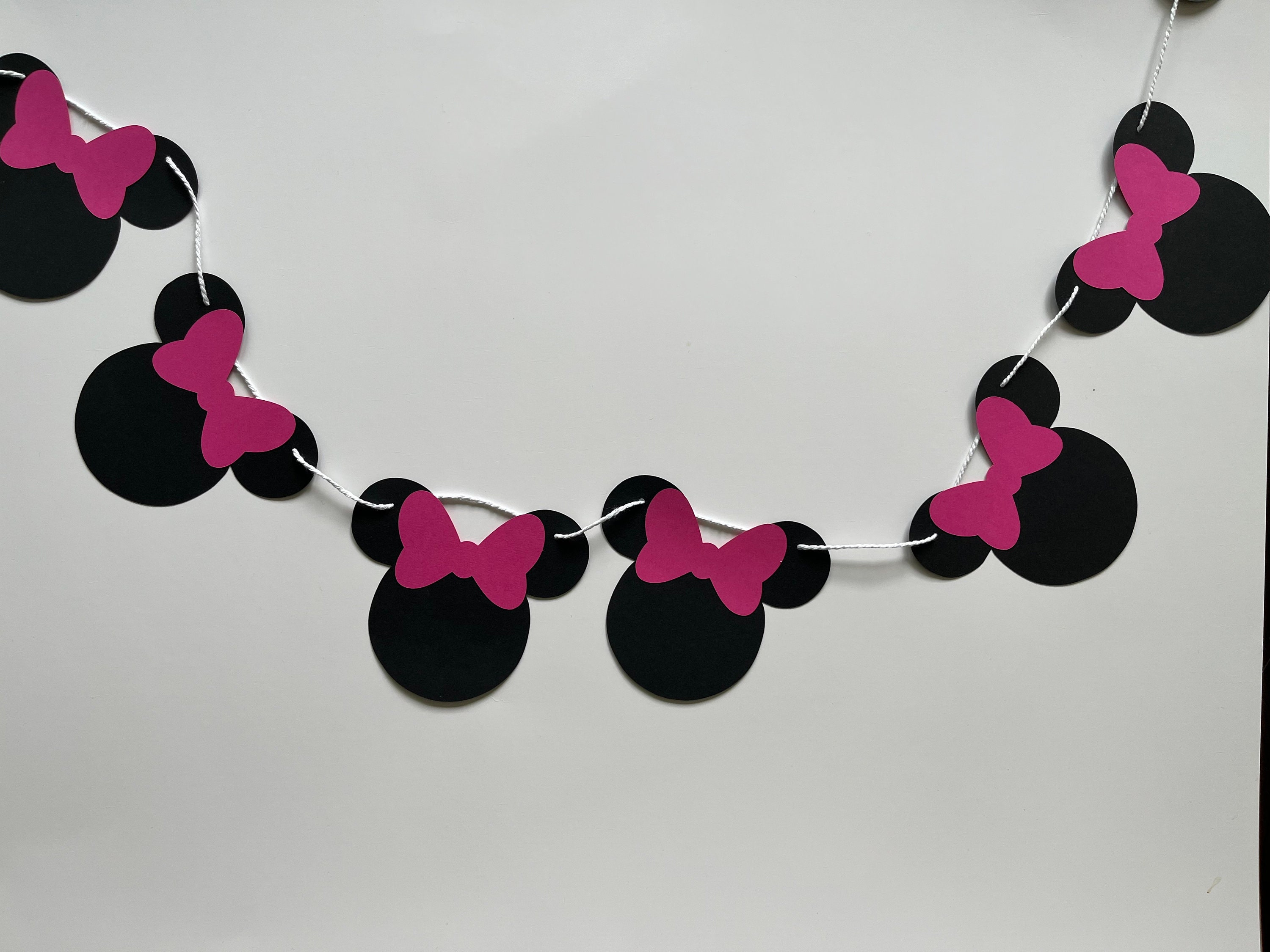 Minnie Mouse Banner Minnie Mouse Birthday Garland Disney Birthday Banner Minnie Garland Disney Decorations Minnie Mouse