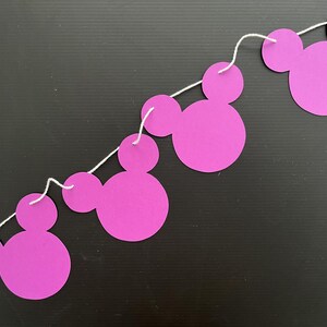 Banner de Mickey Mouse, decoración moderna de Mickey Mouse, banner de cumpleaños de Disney, banner minimalista de Mickey, decoraciones de Disney, cumpleaños de Mickey Mouse imagen 2