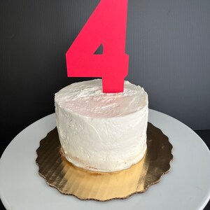Number Cake Topper, Birthday Cake Topper, Custom Age, Custom Color ...