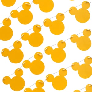 Mickey Mouse Banner, Modern Mickey Mouse Decor, Disney Birthday Banner, Minimalist Mickey Banner, Disney Decorations, Mickey Mouse Birthday
