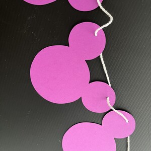 Banner de Mickey Mouse, decoración moderna de Mickey Mouse, banner de cumpleaños de Disney, banner minimalista de Mickey, decoraciones de Disney, cumpleaños de Mickey Mouse imagen 5