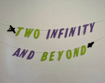 Bannière Toy Story, bannière Buzz l'Éclair, bannière Disney, deux infinis et au-delà, deuxième décor d'anniversaire, bannière Pixar, thème d'anniversaire Disney