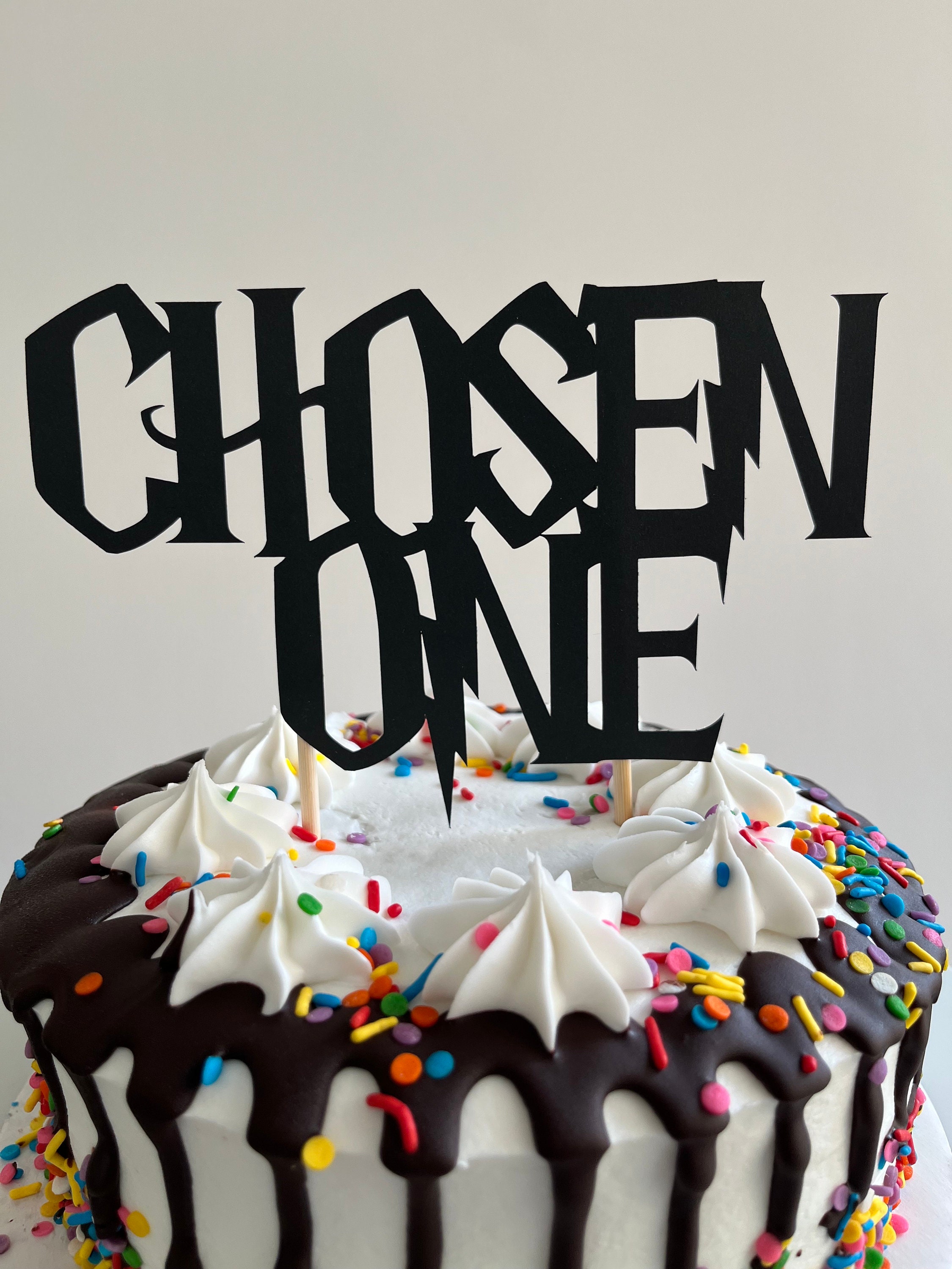 Harry Potter Cake Topper Chosen One Cake Topper Harry Potter Birthday Party HP Party Decorations Cake Decor Harry Potter