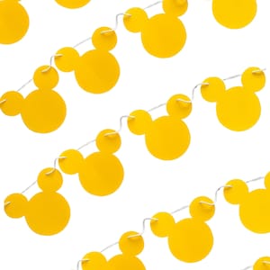 Mickey Mouse Banner, Modern Mickey Mouse Decor, Disney Birthday Banner, Minimalist Mickey Banner, Disney Decorations, Mickey Mouse Birthday