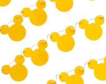 Mickey Mouse Banner, Modern Mickey Mouse Decor, Disney Birthday Banner, Minimalist Mickey Banner, Disney Decorations, Mickey Mouse Birthday