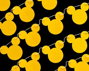Faixa do Mickey Mouse, Decoração moderna do Mickey Mouse, Faixa de aniversário da Disney, Faixa minimalista do Mickey, Decorações da Disney, Aniversário do Mickey Mouse