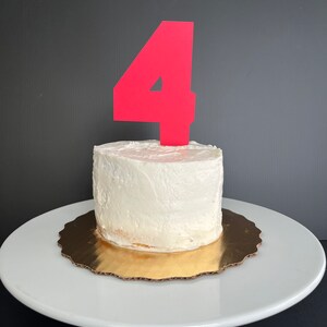 Number Cake Topper, Birthday Cake Topper, Custom Age, Custom Color ...