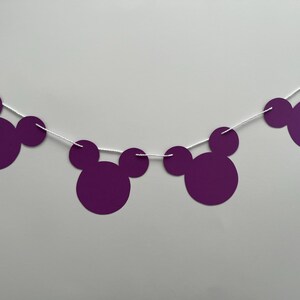 Banner de Mickey Mouse, decoración moderna de Mickey Mouse, banner de cumpleaños de Disney, banner minimalista de Mickey, decoraciones de Disney, cumpleaños de Mickey Mouse imagen 6