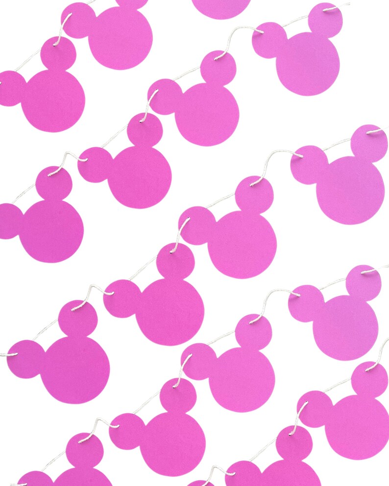 Banner de Mickey Mouse, decoración moderna de Mickey Mouse, banner de cumpleaños de Disney, banner minimalista de Mickey, decoraciones de Disney, cumpleaños de Mickey Mouse imagen 4