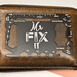 Mr Fix It Wallet Insert Card Gift for Papa, Custom Father's Day Gift, Custom Gift Card For Father, Gift For Dad, Funny Father's Gift