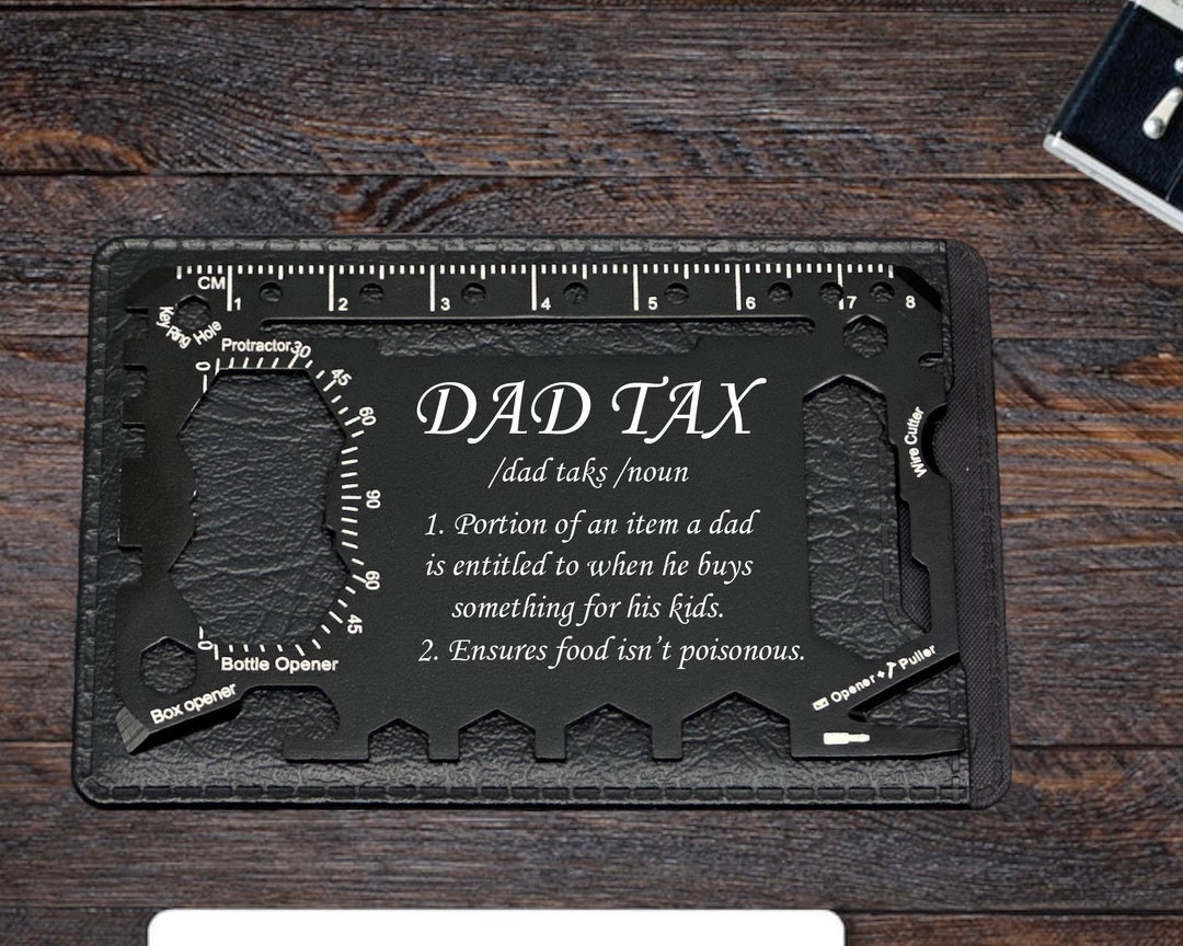 Funny Dad Description Quote, Father's Day Gift, Wallet Insert Card Gift ...