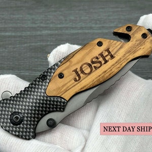 Engraved Knife Mens Gift Custom Pocket Knife Personalized Gift for Men Fathers day Gift Custom Gift for Dad Personalized Knife Gift for Him