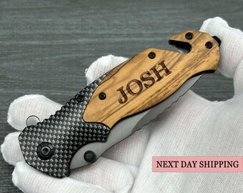 Engraved Knife Mens Gift Custom Pocket Knife Personalized Gift for Men Fathers day Gift Custom Gift for Dad Personalized Knife Gift for Him