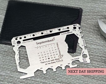 Anniversary Wallet Insert for Men, Novelty Wallet Card Gift, I Love You More, Engraved Keepsake for Him, 25th Silver Anniversary Present