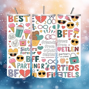 Envoltura para vaso BESTI, envoltura para vaso de mejor amiga, mi mejor amiga png, envoltura para vaso bff, envoltura de amistad, envoltura para vaso png, vaso sin costuras