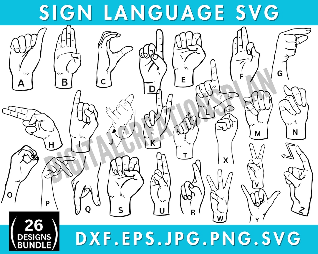 Sign Language Svg, Sign Language Png, Sign Language Clipart, I Love You ...