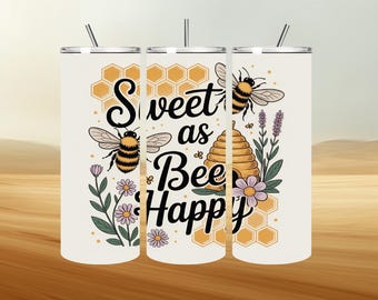 Bee Tumbler Wrap, Honey Bee Wrap PNG, 3D Bee Tumbler Wrap, Laser Tumbler Wrap, Bee Tumbler PNG, 20oz Tumbler Wrap Bundle for Sublimation