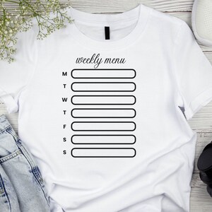 Weekly Menu Svg Bundle, Kitchen Menu Svg, Menu Svg / Png, Svg File ...