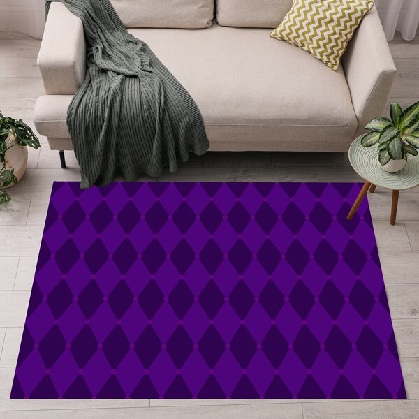 Harlequin Pattern Rug Etsy