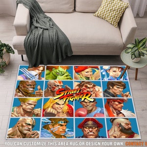 Street Fighters Blanka Rug – rug4nerd