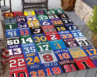 NBA Rug, Modern Rug, Custom Rug, Basketball Rug, Kids Room Rug, NBA Basketball Rug, Area Rug, Floor Rug, Popular Rug, Fantastic Rug, MPR