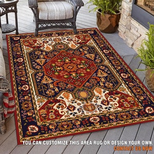 Traditional Rug, Floral Rug, Vintage Rug, Area Rug, Persian Rug, Rug for Living Room, Traditional Carpet, Ethnic Rug, Living Room Rug, MPR