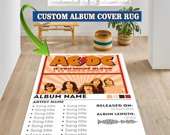 Custom Album Cover Rug,Personalized Album Cover,Album Cover Rug,Area Rugs,Custom Rug,Album Cover Poster,Custom Poster,Music Poster
