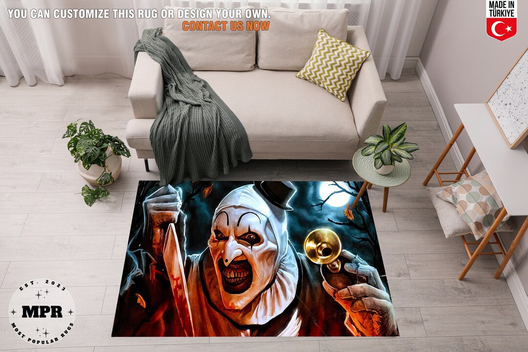 Halloween Rug, Scary Rug, Horror Movie Rug, Horror Characters