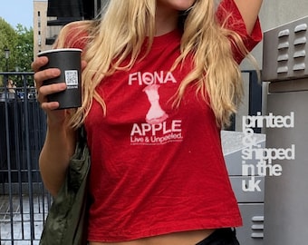 Fiona Apple “Live & Unpeeled” Tee | Vintage Style Baby Tee