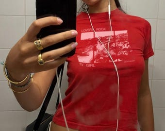 TV Girl „Lovers Rock“ Baby T-Shirt | Y2K Graphic Top