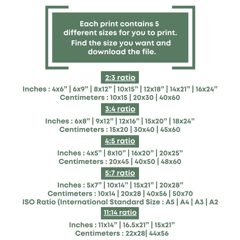 Peut inclure: Un guide des tailles d'impression num&eacute;rique avec diff&eacute;rents rapports d'aspect et tailles en pouces et centim&egrave;tres. Le guide comprend des tailles telles que 4x6", 6x9", 8x12", et 10x15" dans le rapport 2:3, et les mesures en centim&egrave;tres correspondantes.