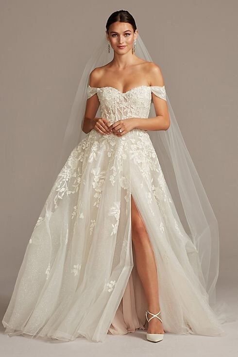 David's Bridal Floral Tulle Wedding Dress Size 18W - Etsy David's Bridal Floral Tulle Wedding Dress Size 18W - Etsy