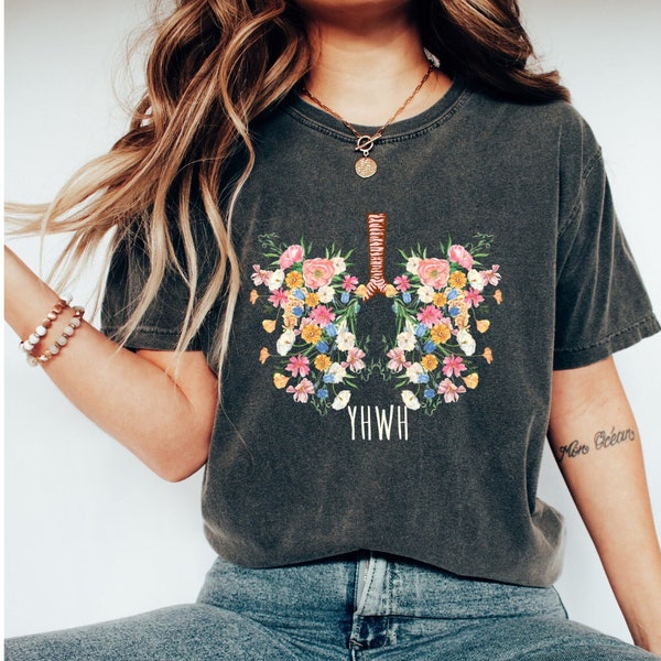 Floral Lungs Yhwh Etsy