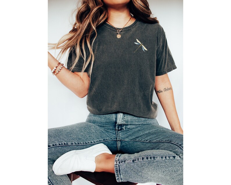 Ella | Button-Down Dragonfly Print Shirt main image 0