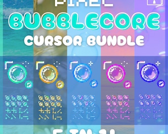 bubblecore BUNDLE mouse cursors - full aesthetic packs of all 17 states