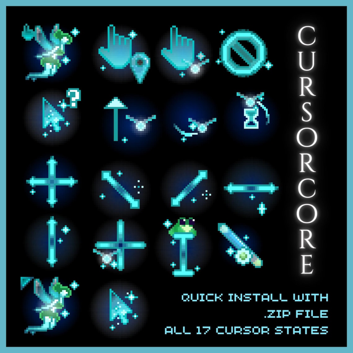 Fairycore Animated Cursors - Full Aesthetic Pack of All 17 States - Etsy